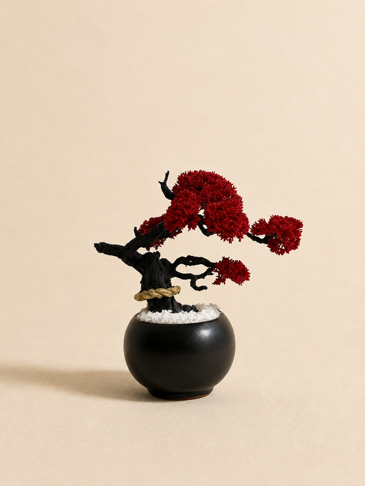 Objet Bonsai Japonais avec Torii - Vert