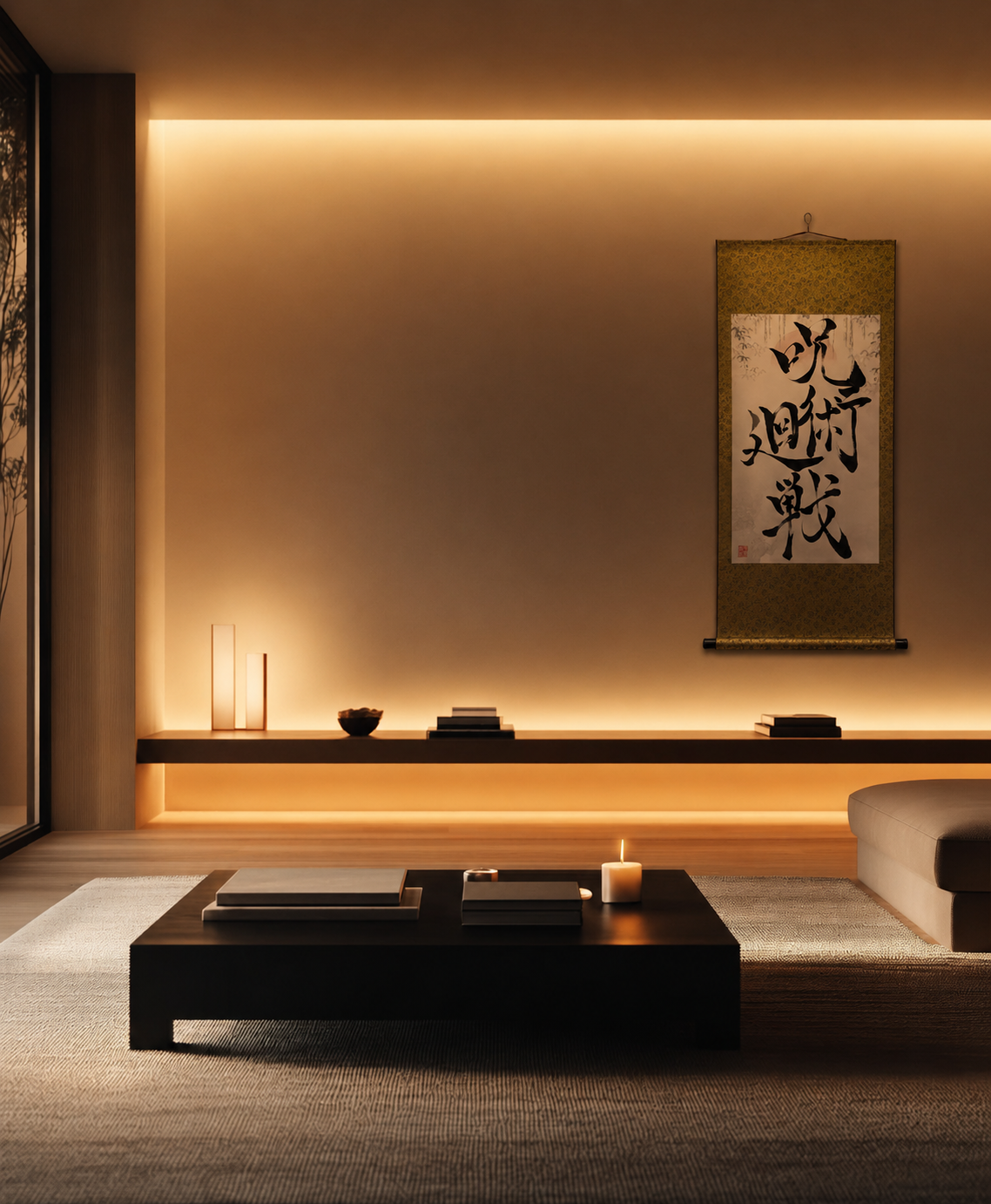 Personalized Japanese Calligraphy Scroll | Custom Kanji Name & Word